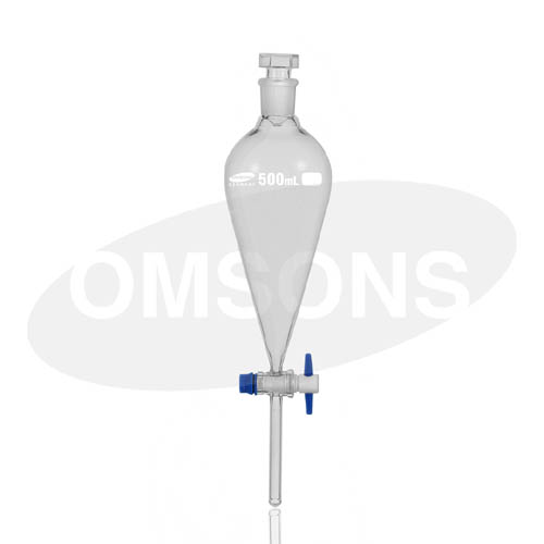 Separating Funnel Pear Shape with PTFE Key _ESMC, Germany