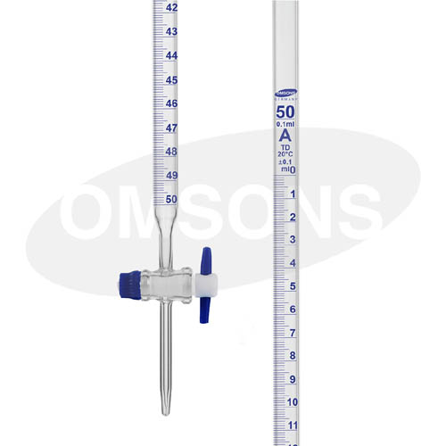 Burettes Straight Bore Glass Key with Screw Thread and NABL _ESMC, Germany