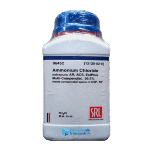 Ammonium Chloride Extrapure AR (NH4Cl), ACS Grade, 99.5% 500Gm
