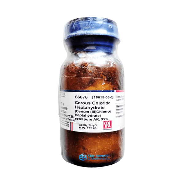 Cerous Chloride Heptahydrate Extrapure AR,99%, 25Gm