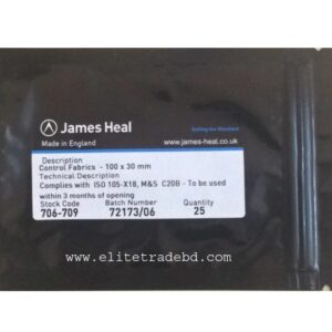 Phenolic Yellowing Control Fabrics 100 x 30 mm, James Heal, UK