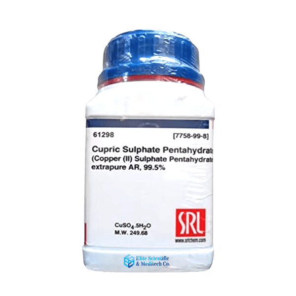Cupric Sulphate Pentahydrate Extrapure AR Grade, 99.5%, 500gm