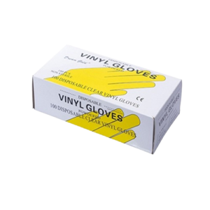 Disposable Vinyl Hand Gloves Powder Free, Small, 100 Pcs Box, ESMC, China