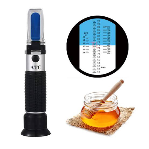 Portable honey refractometer brix 58-90% for honey test ATC China