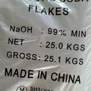 Caustic soda flask (NaOH)