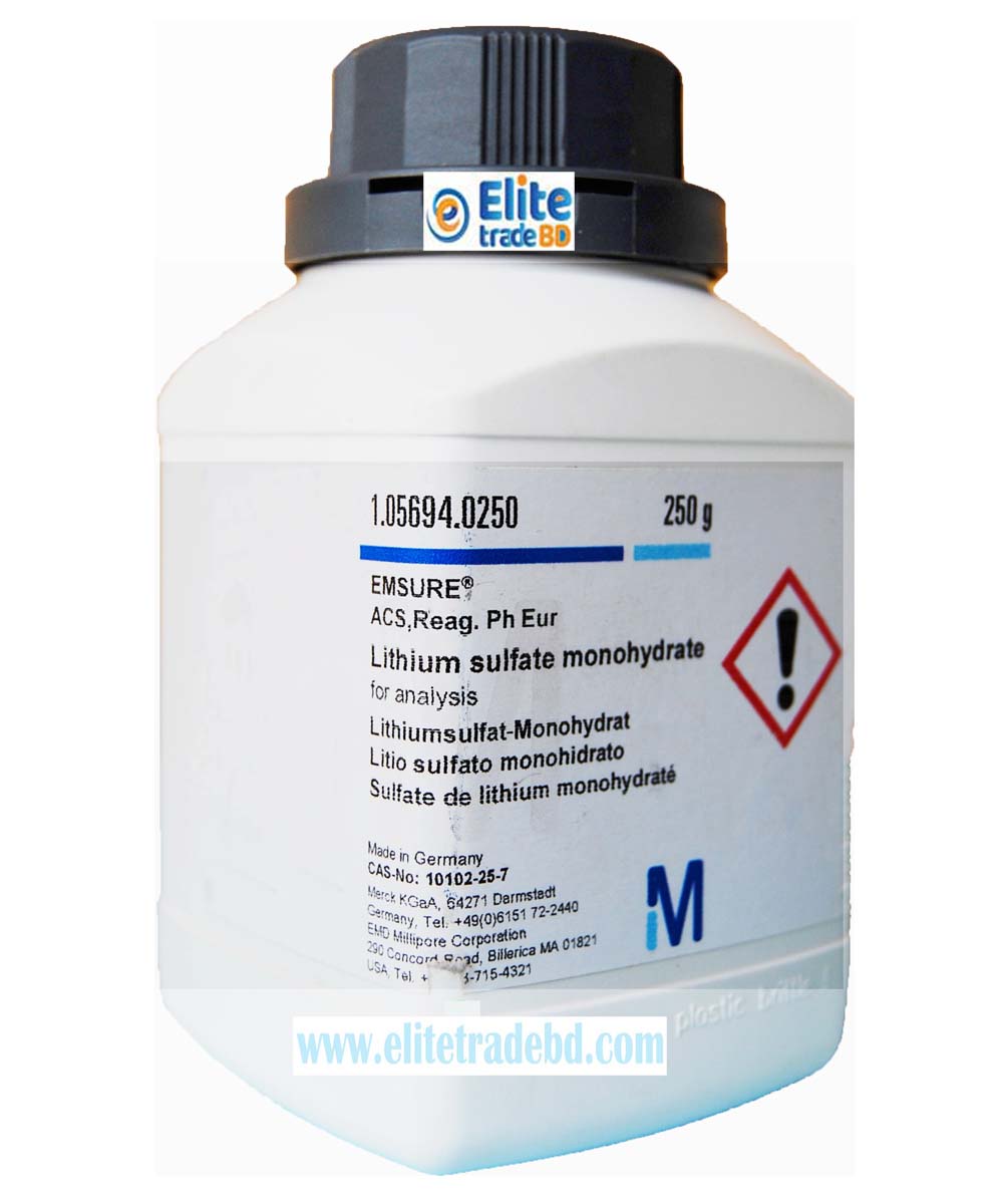 Lithium sulfate monohydrate for analysis EMSURE® ACS, Reag. Ph Eur