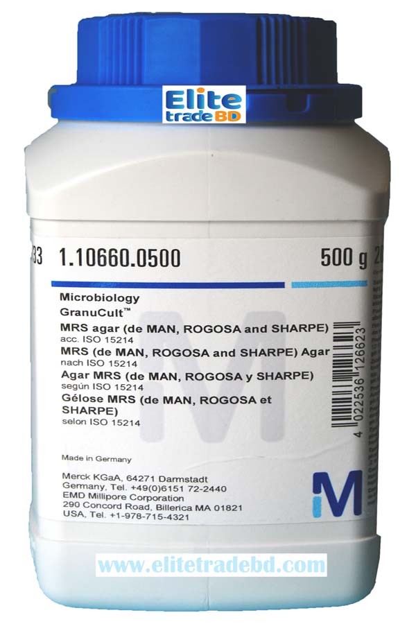 MRS agar (de MAN ROGOSA and SHARPE) acc ISO 15214