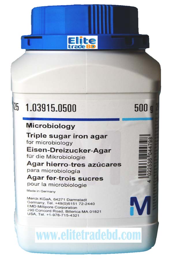 Triple sugar iron agar for microbiology