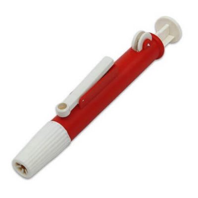 25mL Plastic Pipette Pump, Red Color