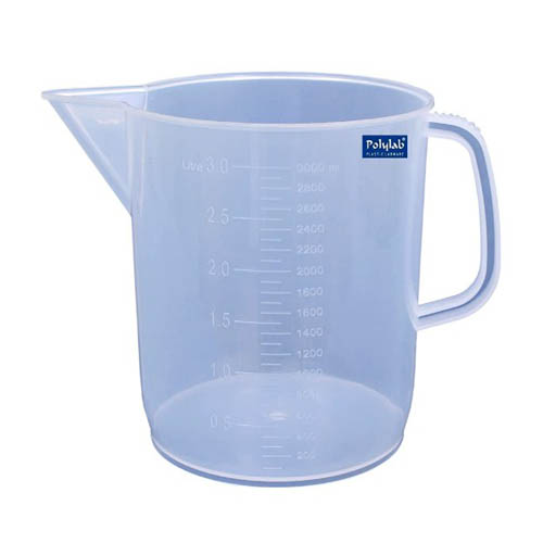 Plastic measuring Jug 3000 ml PolyLab