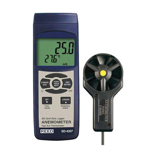 Data Logging Vane Thermo Anemometer, SD-4207