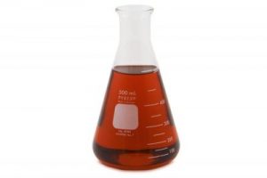 Laboratory glass conical flask, Pyrex