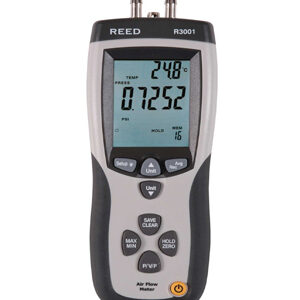 Pitot Tube Anemometer / Differential Manometer with Air Volume, R3001
