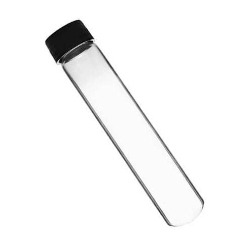 Test tube with black cap 8 inch Pyrex