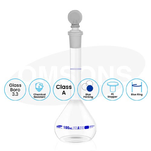 Volumetric Flask Wide Mouth Class A _ESMC, Germany